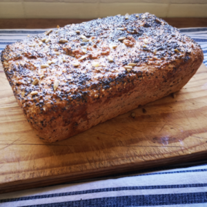 A Seedloaf on a wooden board available at Hap & Hop Padstal